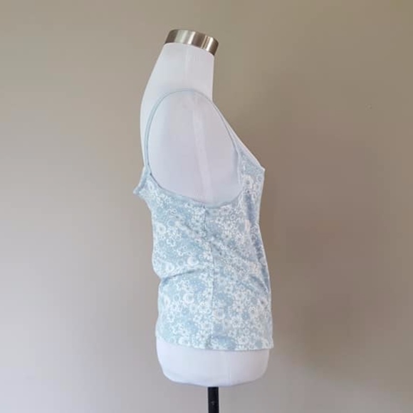 Blue Floral Cotton Cami Medium Old Navy Intimates - Picture 7 of 8